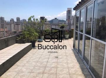 Apartamento · 215m² · 3 Quartos · 1 Vaga · Cobertura Duplex à Venda — Boqueirão, Santos/SP | 215 m² • 3 Dormitórios (1 Suíte) • Terraço Gourmet