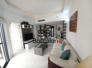 Apartamento · 50m² · 2 Quartos · 1 Vaga · Flat Frente Mar no Boqueirão — 50 m² | 2 Dormitórios (1 Suíte) • Vista Mar • Mobiliado • Serviços In
