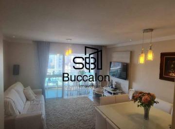 Sala · Apartamento de Alto Padrão à Venda — Gonzaga, Santos/SP | 3 Dormitórios • Vista Mar • Varanda Gourme