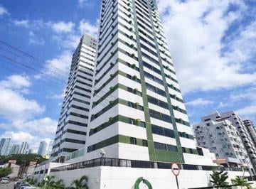 Fachada · Apartamento com 98 m², vista mar, 3 quartos, mobiliado, 2 vagas e lazer completo em Manaíra, próximo