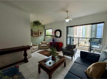 Apartamento · 131m² · 3 Quartos · 1 Vaga · Apartamento para locação na Praia das Astúrias - Vista mar, 3 quartos, piscina.