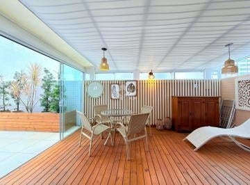Apartamento · 140m² · 2 Quartos · 1 Vaga · Apartamento 2 dormitórios/quartos, com terraço em L, mobiliado e decorado e com 1 box/vaga de garage