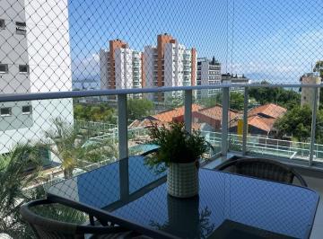 Vista parcial mar da sacada · Venda | Apartamento 3 quartos (1 suíte)