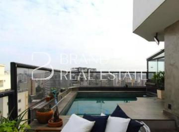 Apartamento · 165m² · 2 Quartos · 2 Vagas · Cobertura duplex à venda em Moema com 165m², 2 suítes, 2 vagas, terraço com piscina!