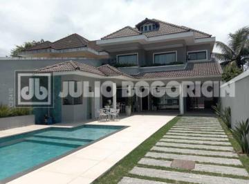 Casa · 366m² · 5 Quartos · 4 Vagas · JBB67203 Barra da Tijuca Casa Triplex 4 Suítes Piscina Sauna Churrasqueira Venda