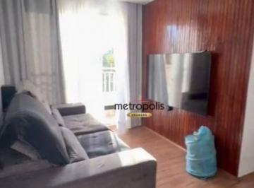 Sala de estar · Apartamento com 2 dormitórios à venda, 62 m² por R$ 375.000,00 - Vila Homero Thon - Santo André/SP