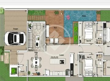 Casa · 131m² · 3 Quartos · 2 Vagas · Vendo casa térrea com 3 suítes no Primor das Torres em Cuiabá-MT (Em fase de acabamento)