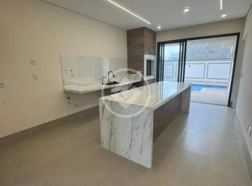 Casa · 28939m² · 3 Quartos · 6 Vagas · Luxuoso sobrado no Condomínio Florais do Parque, com 289,39m2 de área construída ,4 suítes e living 