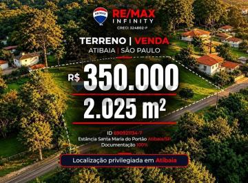 Terreno · 2025m² · Terreno 2025m² Atibaia, Retorno Garantido!