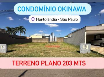 Terreno · 203m² · Okinawa - Terreno de 203 mts no Condomínio Okinawa em Hortolandia