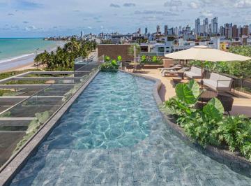 Apartamento de 1 quarto, João Pessoa · Flat a beira mar da praia do Bessa, com 1 quarto e 20 m² à venda, com sacada