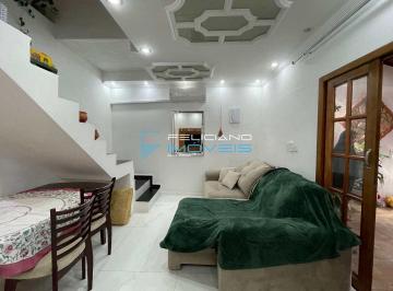 Casa · 150m² · 3 Quartos · 2 Vagas · Sobrado com 3 quartos, Balneário Maracanã, Praia Grande - R$ 600 mil, Cod: 7047