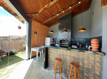 Casa · 370m² · 4 Quartos · 2 Vagas · Sobrado 3 Suítes (Suíte Master) + Escritório + Área Gourmet Rústica | Condomínio RK