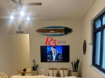 4a57f06af1bb5182dc3868d65975aeb41e4221ab · Apartamento com 2 dormitórios para alugar, 110 m² por R$ 5.500,00/mês - Ponta da Praia - Santos/SP