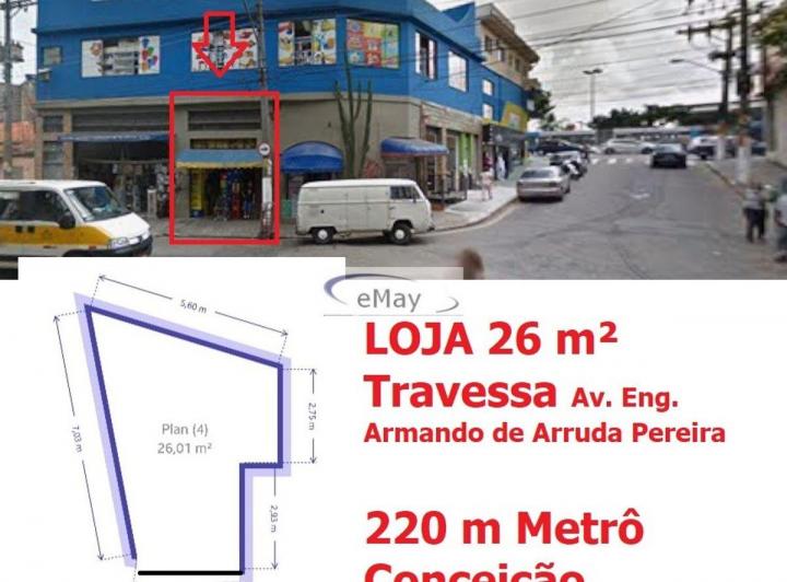 Foto do imóvel - Loja com aproximadamente 26 m² de área útil, localizada em travessa da Avenida Engenheiro.