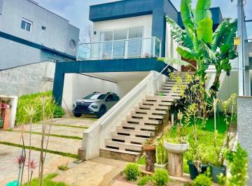 Casa · 210m² · 3 Quartos · 4 Vagas · Casa 90% Térrea e Moderna à Venda 210m2 e 3 Suítes, Escritório GRANJA VIANA