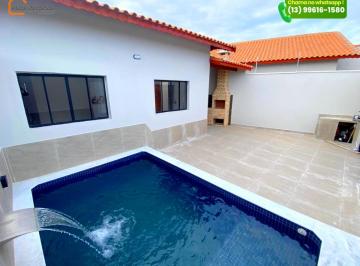Casa de 2 quartos, Mongaguá · Casa nova com piscina - Lado praia
