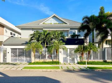 Fachada da casa à venda no condomínio Del Lago · Casa em Del Lago em Barra da Tijuca - Rio de Janeiro