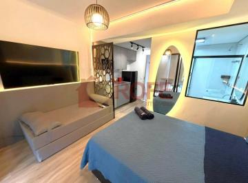 Apartamento · 23m² · 1 Quarto · Studio de 23m2, 100% mobiliado, ar condicionado, fechamento sacada, Chuveiro SPA, TV 65", Cama Baú