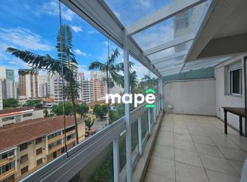 72813088d7ee9fb52c420d2fc56a3e4663dbec37 · Apartamento com 1 dormitório para alugar, 70 m² por R$ 5.000,00/mês - Boqueirão - Santos/SP
