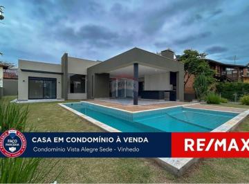 Casa · 349m² · 3 Quartos · 4 Vagas · Casa a venda em Vinhedo com 03 suítes, térrea - Condomínio Vista Alegre Sede.