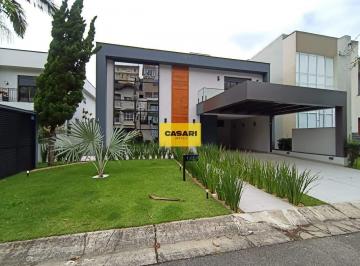 Casa · 457m² · 4 Quartos · Sobrado Alto Padrão à Venda em Condomínio Fechado com 4 Suítes, Piscina e Elevador