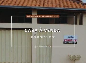 Casa · 169m² · 2 Quartos · 1 Vaga · Casa à venda com excelente localização no bairro Amaral, em Carmópolis de Minas