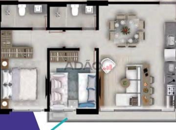 imagem-1 · Ágio Apartamento  2 quartos 1 suíte 66,95m2 varanda balcão 1 vaga de garagem  Lux Oeste  Torre Sol S