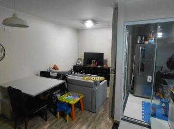 Sala de estar · Apartamento com 2 dormitórios à venda, 52 m² por R$ 430.000,00 - Vila Assunção - Santo André/SP