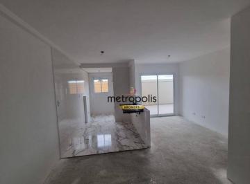 Sala / Cozinha · Apartamento Garden com 2 dormitórios à venda, 55 m² por R$ 469.000,00 - Parque das Nações - Santo An