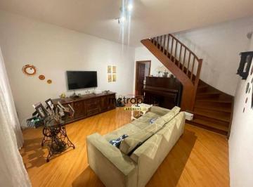 Sala de estar · Sobrado com 3 dormitórios à venda, 146 m² por R$ 885.000,00 - Vila Santa Teresa - Santo André/SP