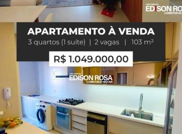 Apartamento · 103m² · 3 Quartos · 2 Vagas · Apartamento no Edifício Belvedere Residence em São José/SC, Floresta - Semi Mobiliado com 3 quartos 