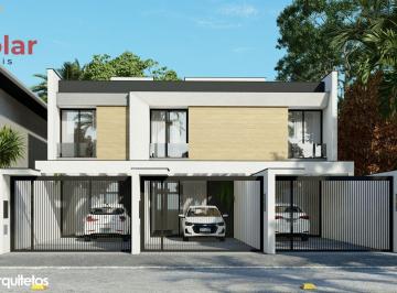 Casa · 91m² · 2 Quartos · 1 Vaga · Sobrado Geminado com 2 Suítes e Entrada Parcelada no Rocio Pequeno