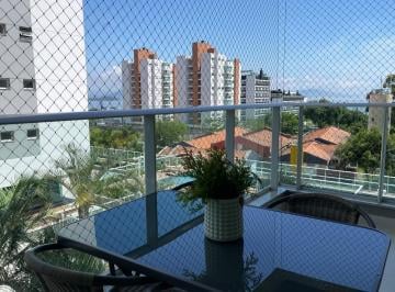 Vista parcial mar da sacada · Apartamento 3 quartos Jardim Atlântico Florianópolis Jardim Poente