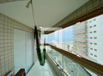 Sobre o imóvel: Apartamento com vista para o mar e sacada ampla com churrasqueir · Apartamento para Aluguel - Aviação, 2 Quartos, 100 m² - Praia Grande