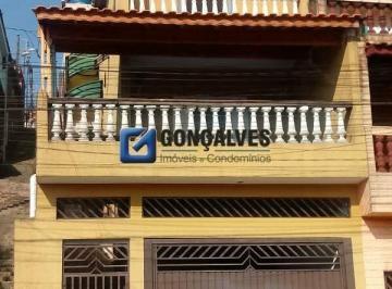Casa · 200m² · 5 Quartos · 2 Vagas · Sobrado Residencial 5 Quartos em Jardim Guarará, Santo André – 2 Vagas, Quintal e Churrasqueira