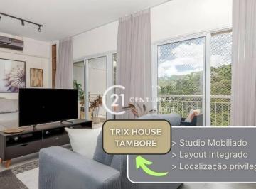 61f7d621a34bdd5e6a744d1b01a25509ecfe141a · Apartamento com 1 dormitório para alugar, 50 m² por R$ 5.500,00/mês - Centro Empresarial Tamboré - S