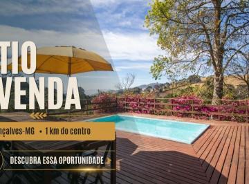 Comercial de 5 quartos, Gonçalves · Sítio em Gonçalves: Vista da Pedra do Baú, Água Abundante e Natureza a 1km do Centro