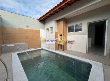 Casa de 3 quartos, Mongaguá · Casa nova com 03 dormitórios e piscina em Mongaguá/SP