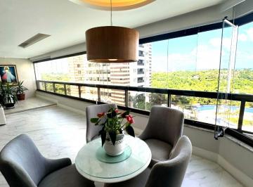Apartamento · 225m² · 4 Quartos · 3 Vagas · VENDA DE APARTAMENTO DE LUXO EM PATAMARES - 4 SUÍTES, VISTA MAR, 225M² - CONDOMÍNIO GREENVILLE LUMNO