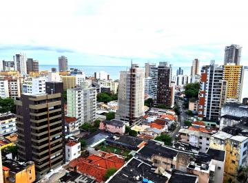 Apartamento · 124m² · 3 Quartos · 1 Vaga · Apartamento na Barra, Salvador-BA: 3/4 c/ 2 suítes, Dependência Completa, Vista Mar, 124m² - R$820 m