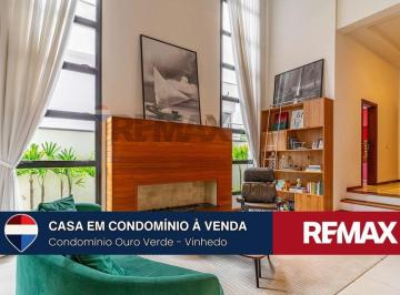 Casa · 432m² · 5 Quartos · 4 Vagas · Vende-se casa com 5 suítes, escritório, gourmet completo - Condomínio Ouro Verde - Valinhos