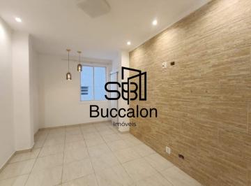Sala · Apartamento no José Menino — Santos/SP | 56 m² • 1 Dormitório com Varanda • Portaria 24h • 