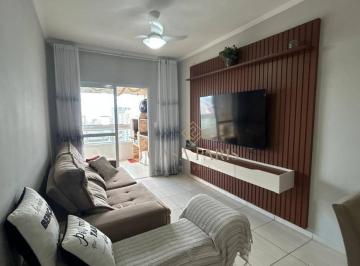 Sala · Apartamento com 3 dormitórios e 3 vagas à venda, 92 m² por R$ 630.000 - Tupi - Praia Grande/SP