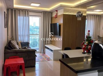 Apartamento · 65m² · 3 Quartos · 1 Vaga · Condomínio Ravenna - Apartamento à venda com 65 m², 3 quartos, varanda e vaga, Parque Novo Mundo, Sã