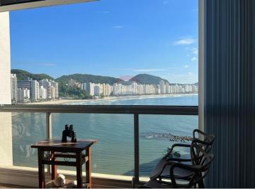 Apartamento · 128m² · 3 Quartos · 2 Vagas · Apto para locação 128m2, 3 dorm, 2 suites, 2 vagas, lazer, frente da praia das Asturias, Guarujá, SP