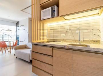 Apartamento · 28m² · 1 Quarto · Studio mobiliado no Itaim Bibi para morar ou investir, varanda e lazer completo