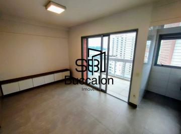 Apartamento · 46m² · 1 Quarto · 2 Vagas · Locação Apartamento no Boqueirão com Vista para o Mar — Santos/SP | 1 Suíte • 46 m² • Varanda com Vi