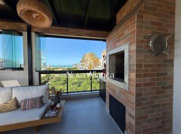 Apartamento · 177m² · 3 Quartos · 2 Vagas · Cobertura 3 suítes mobiliada com vista das praias de Canto Grande à venda em Bombinhas SC.