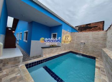 Casa de 2 quartos, Mongaguá · Casa nova na Praia de Mongaguá, 2 dormitórios sendo 1 suíte. Linda Piscina com Cascata